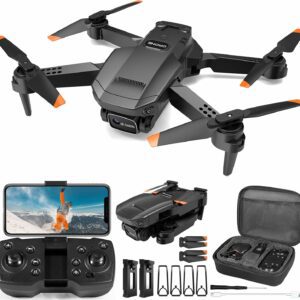 Electrolux E60 Foldable Drone with 1080P Camera β Beginner-Friendly, Dual Battery, Real-Time FPV