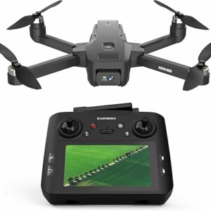 GPS Drone with Camera Adults, 4.5 Inch LCD Screen RC, 32G SD Card with Professional GPS, FPV Drone with Auto Return Follow Me for Beginner, Brushless Drones Follow Me Long Range, Handbag under 249g