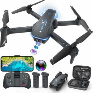 Hiturbo S20 Drone with 1080P Camera – Foldable, Voice-Controlled Quadcopter for Beginners