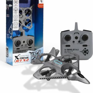 Sharper Image Drone Xtreme Thunderbolt Jet X2 – High-Speed Stunt Drone with LED Lights