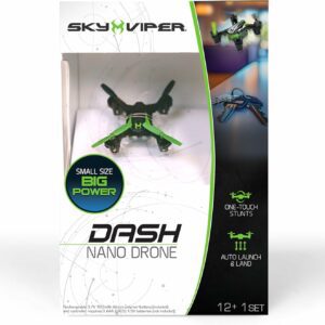 Sky Viper Dash Nano Drone (Model 18774) β Compact Indoor Drone with Auto Hover & One-Touch Stunts