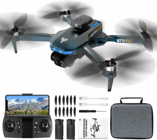 TizzyToy MT002-Pro Foldable Drone with Dual 4K Cameras and 360° Obstacle Avoidance