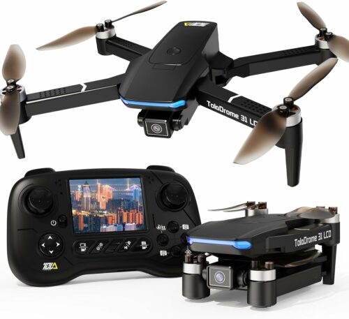 Toladrone TD31LCD Foldable Drone with LCD Controller – Versatile Flying for All Skill Levels
